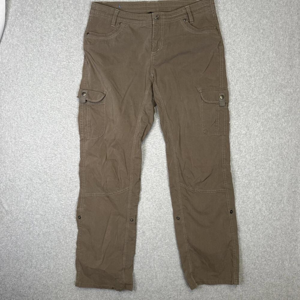 Kuhl Women's Size 14R Regular Brown Khaki Cargo Pants Workwear Outdoors